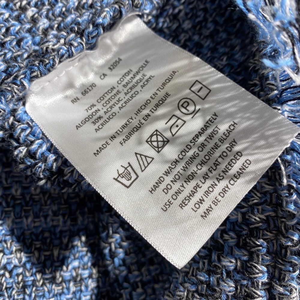NWT Anthro Holding Horses Womens Blue Black Tweed Fringe Sweater Dress Sz Small - Picture 14 of 15